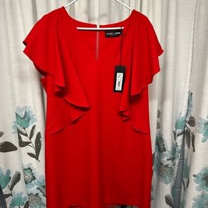 Gabrielle union red sleeveless dress size XL nwt